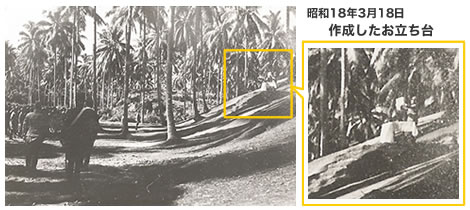 昭和18年3月18日 作成したお立ち台